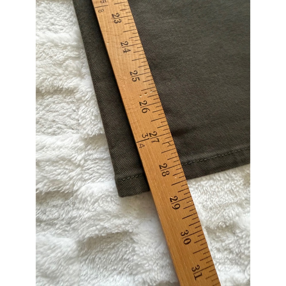 Gloria Vanderbilt Amanda Jeans Women Olive Green High Rise Tapered Leg Pants -8 - Picture 8 of 9
